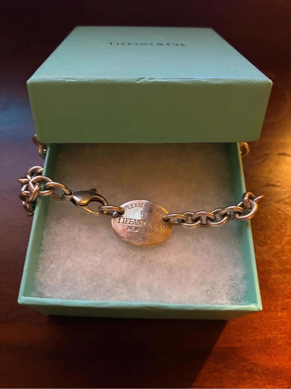 Tiffany & Co. Sterling Silver Return to Tiffany Oval Tag Bracelet - Silver